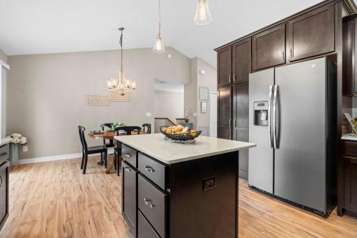 Lovely cabinetry, countertops and flooring. 1515 138th St E, Rosemount, MN