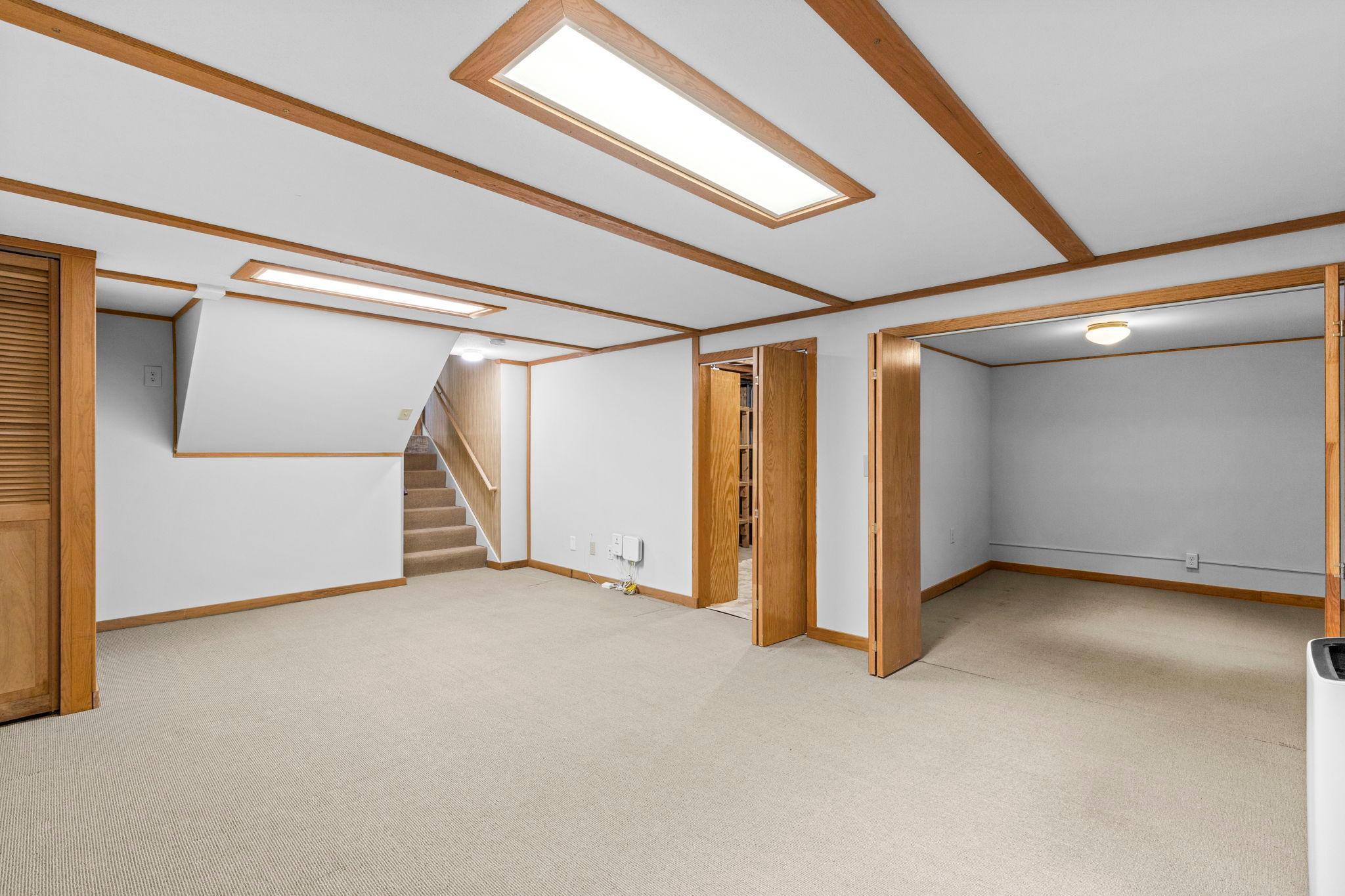 Lower level recreation room