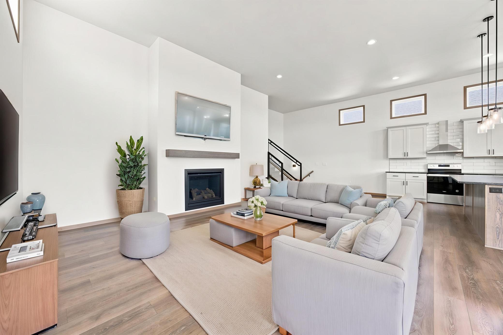 Virtually Staged Living Room