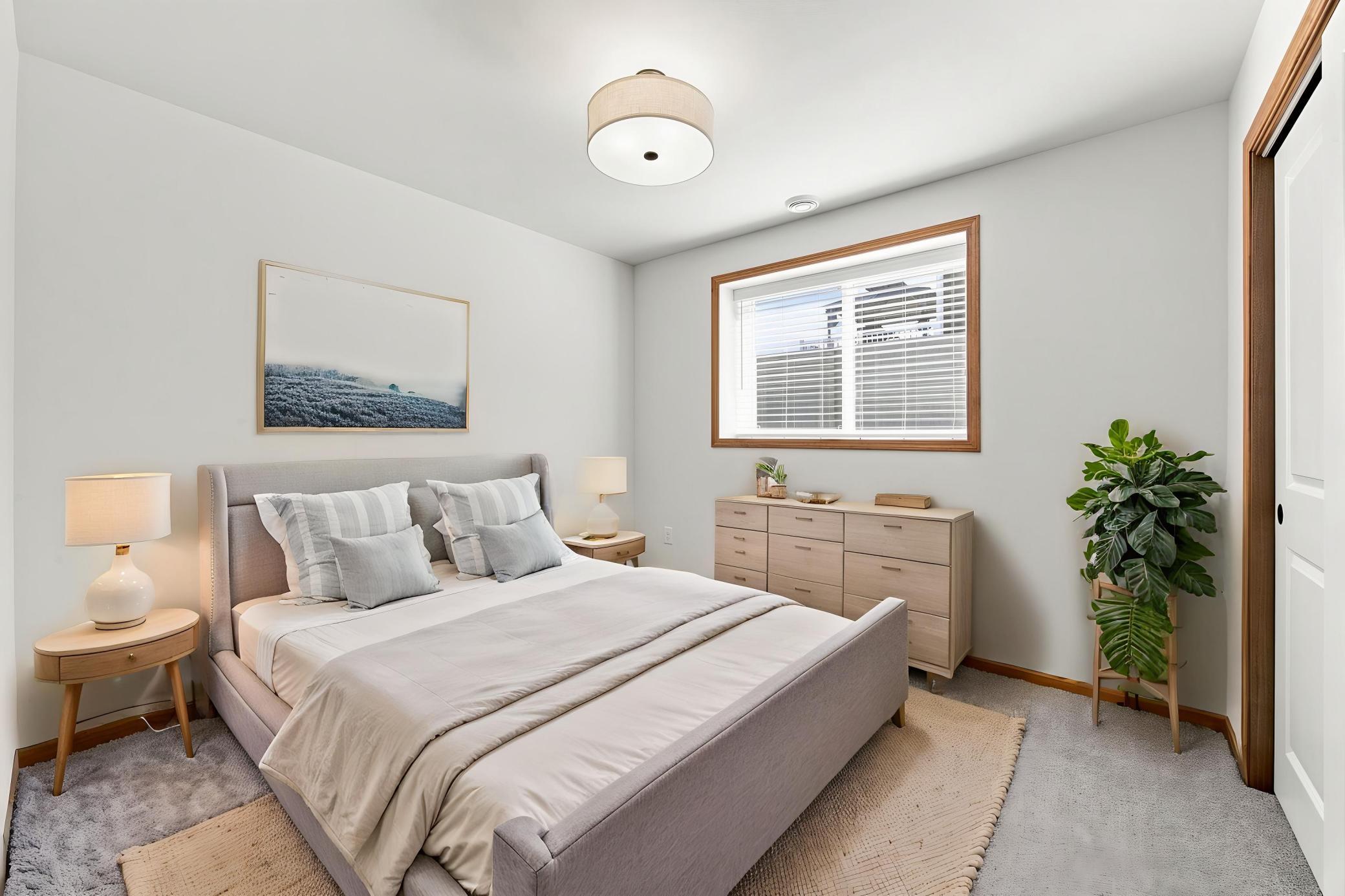 Virtually Staged Bedroom 4