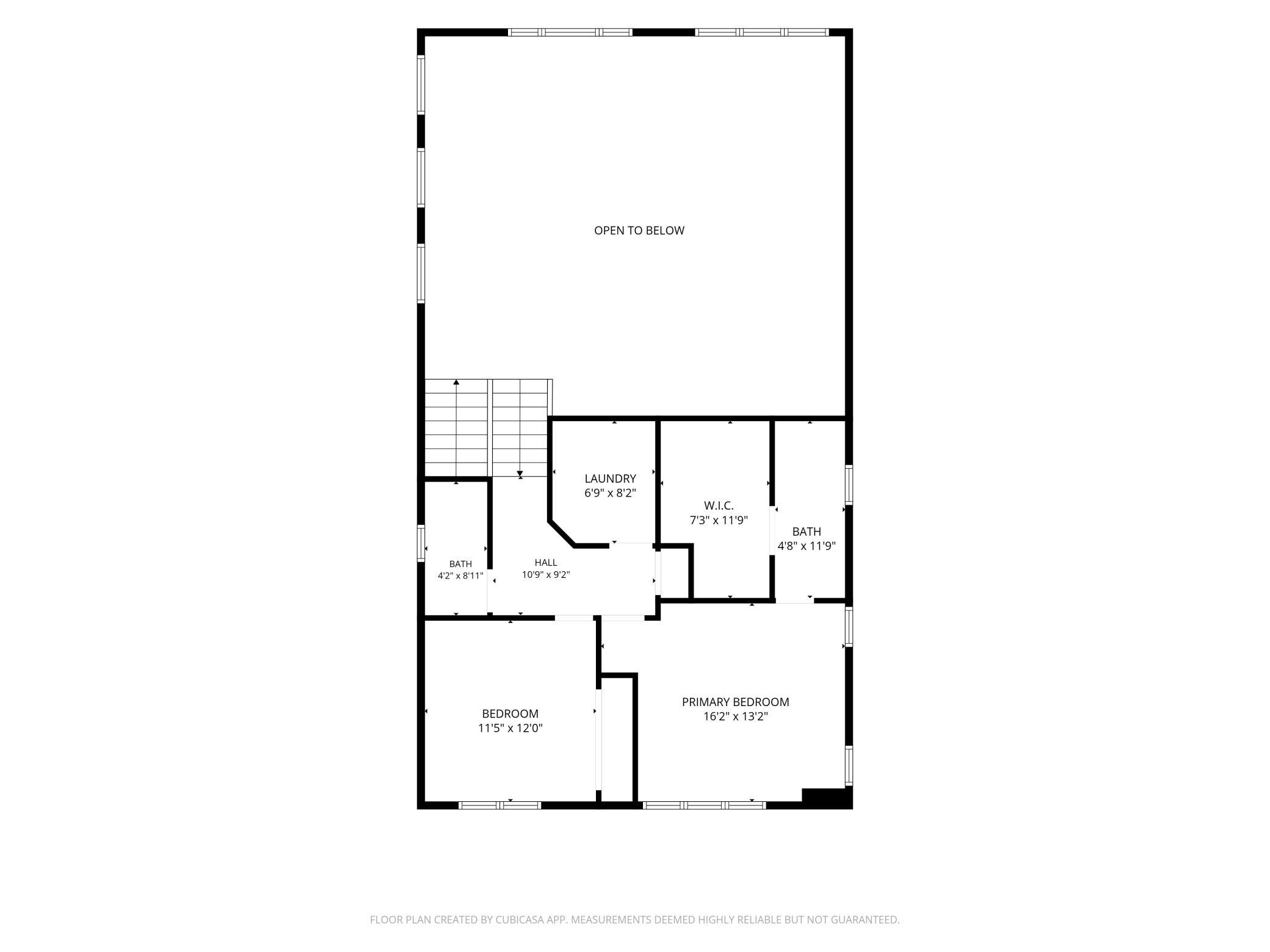 Second Level Floor Plan