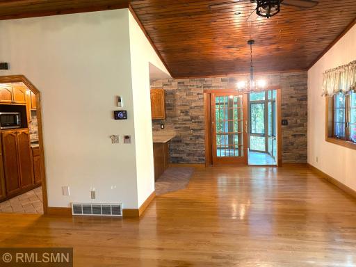 Blend of the Dining Room and Living Room and Kitchen
