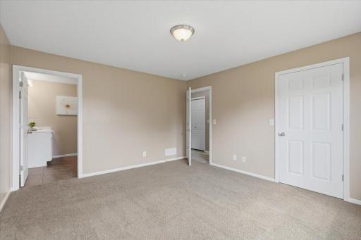 Primary bedroom with own private bathroom.