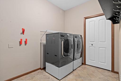Main level laundry and mudroom