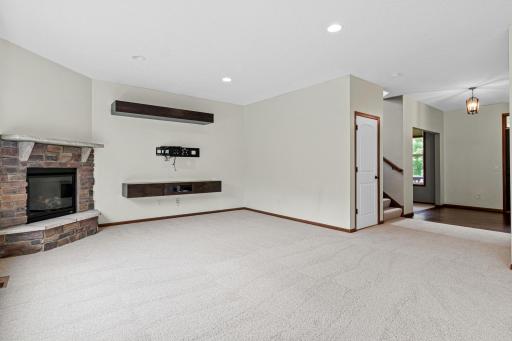 Open main level floor plan