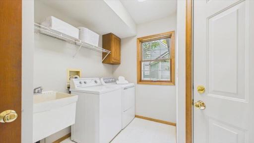 Main Level Laundry Room right off the kitchen