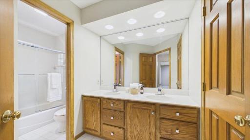 Second full bath with private toilet and shower