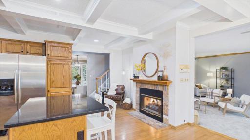 Formal dining room just steps away from the kitchen