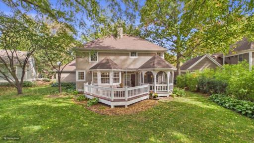 Beautiful backyard with large deck and gazebo