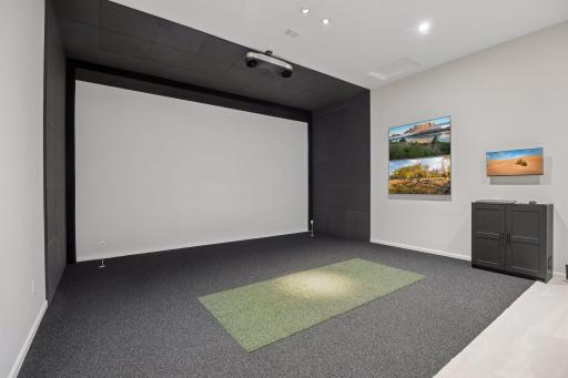 Multi Media Room with Golf Simulator