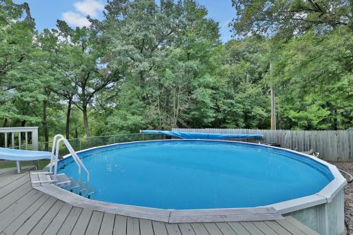 Backyard Pool with Slide