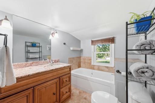 upper level bathroom