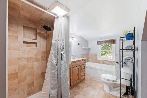 upper level bathroom