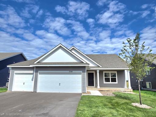 The Finnegan Heartland Cottage at Highlands at Eagle View in Elko New Market. Photo is of actual home. Options and colors may vary. Ask Sales Agent for details.