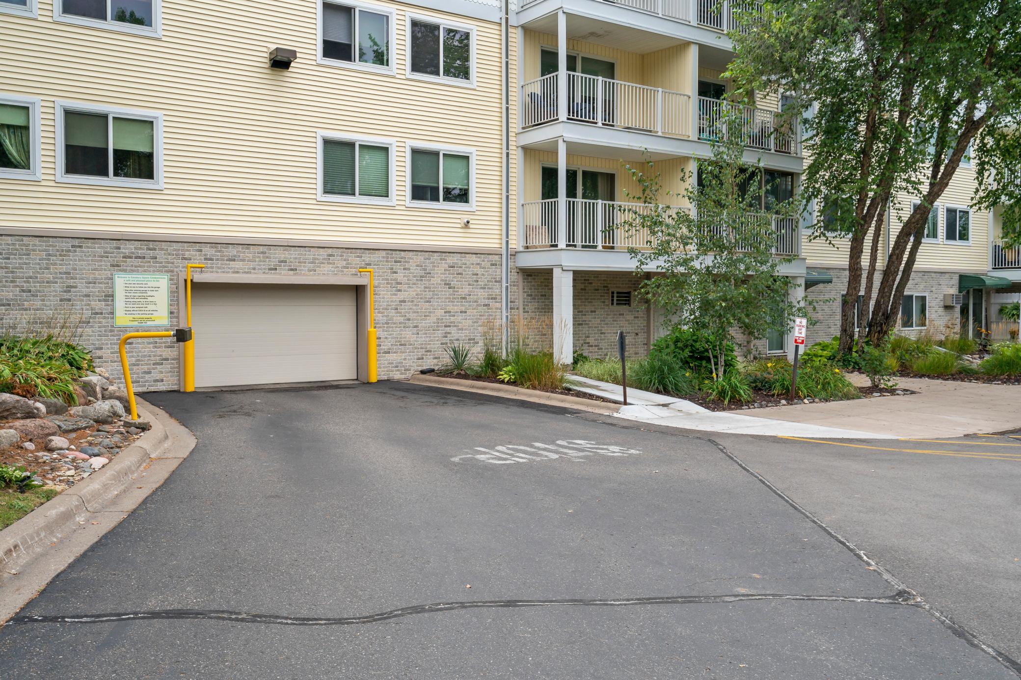 Heated Garage Parking Entry