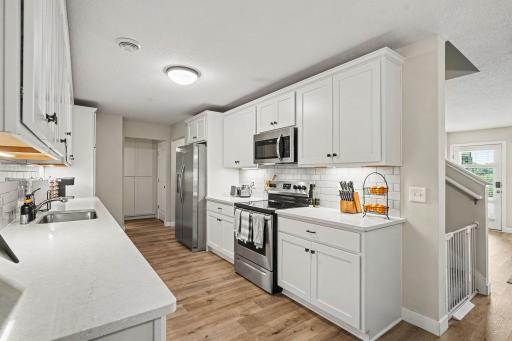 Plenty of prep space and storage and SS appliances