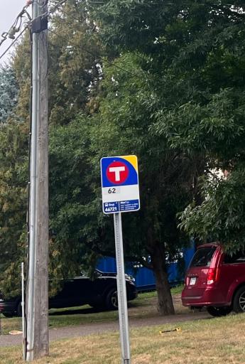 Just off your patio is a bus stop - just a hop across the street.