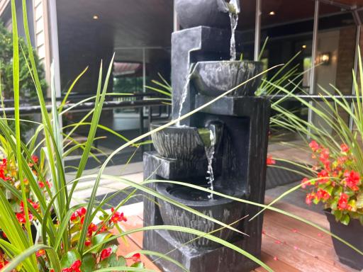 water fountain at the main entrance