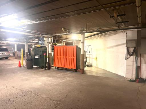 Trash collection area