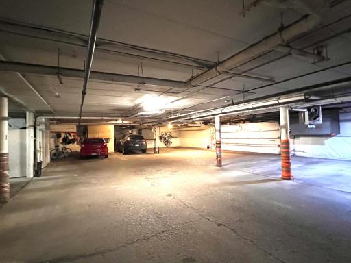 Another view of the door and both of your parking spaces.