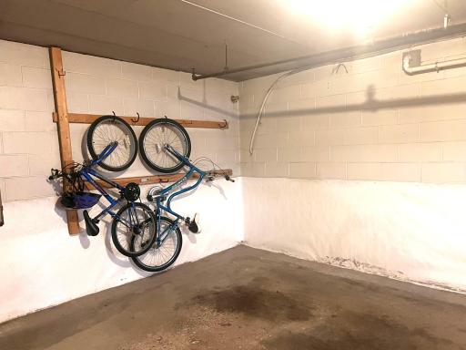 one of two stalls - this one has room to hang up bikes