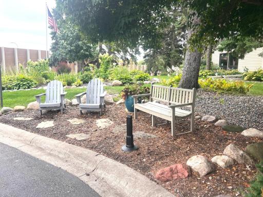 Seating areas in the common areas make for good sit spots to enjoy a beautiful day.