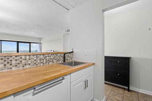 Tasteful backsplash