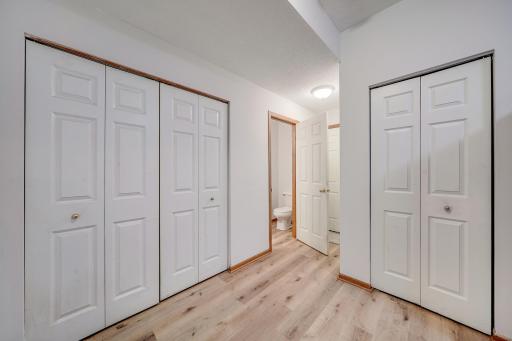 A small eat-in kitchen space which is situated just off the garage entry area and main level 1/2 bath which is perfect for guests stopping by.