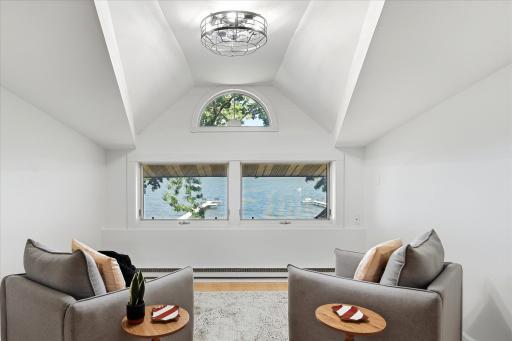 Upper level Family Room/Sitting are 15 x10