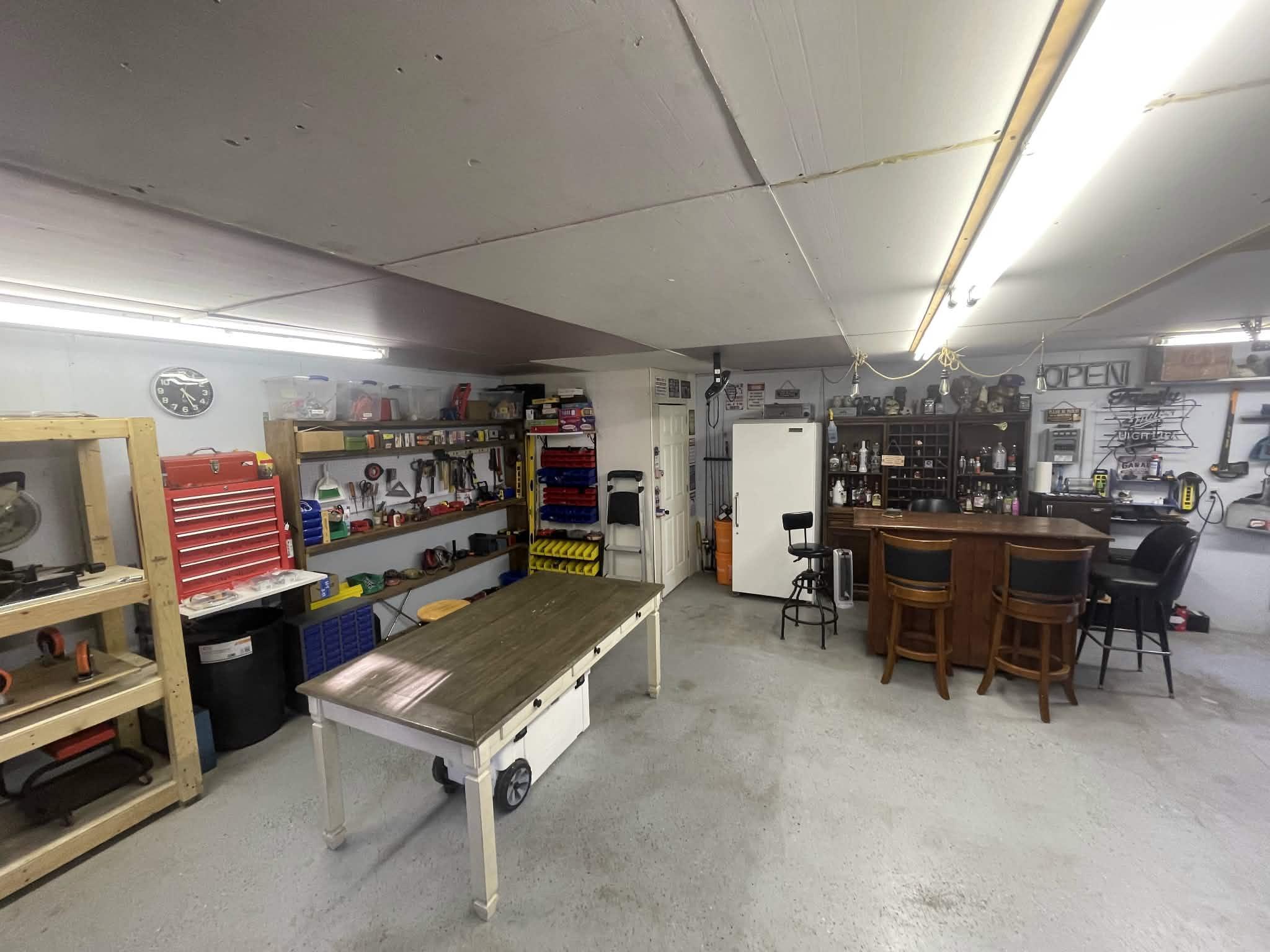 Inside Garage