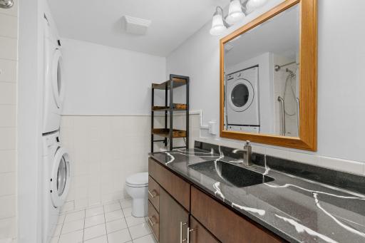 Primary bath/laundry