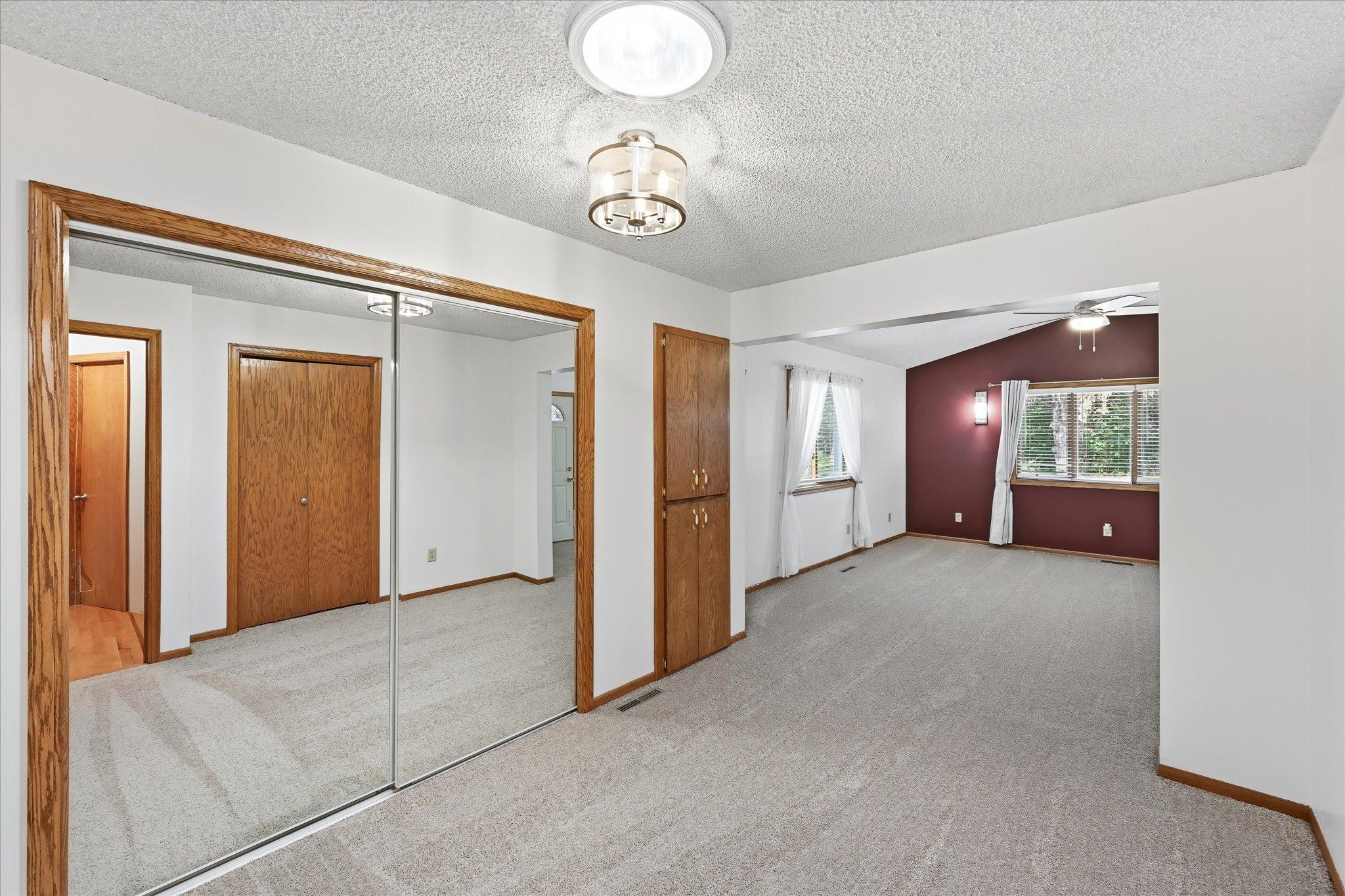 Closet space galore and Sola Tube for natural lighting