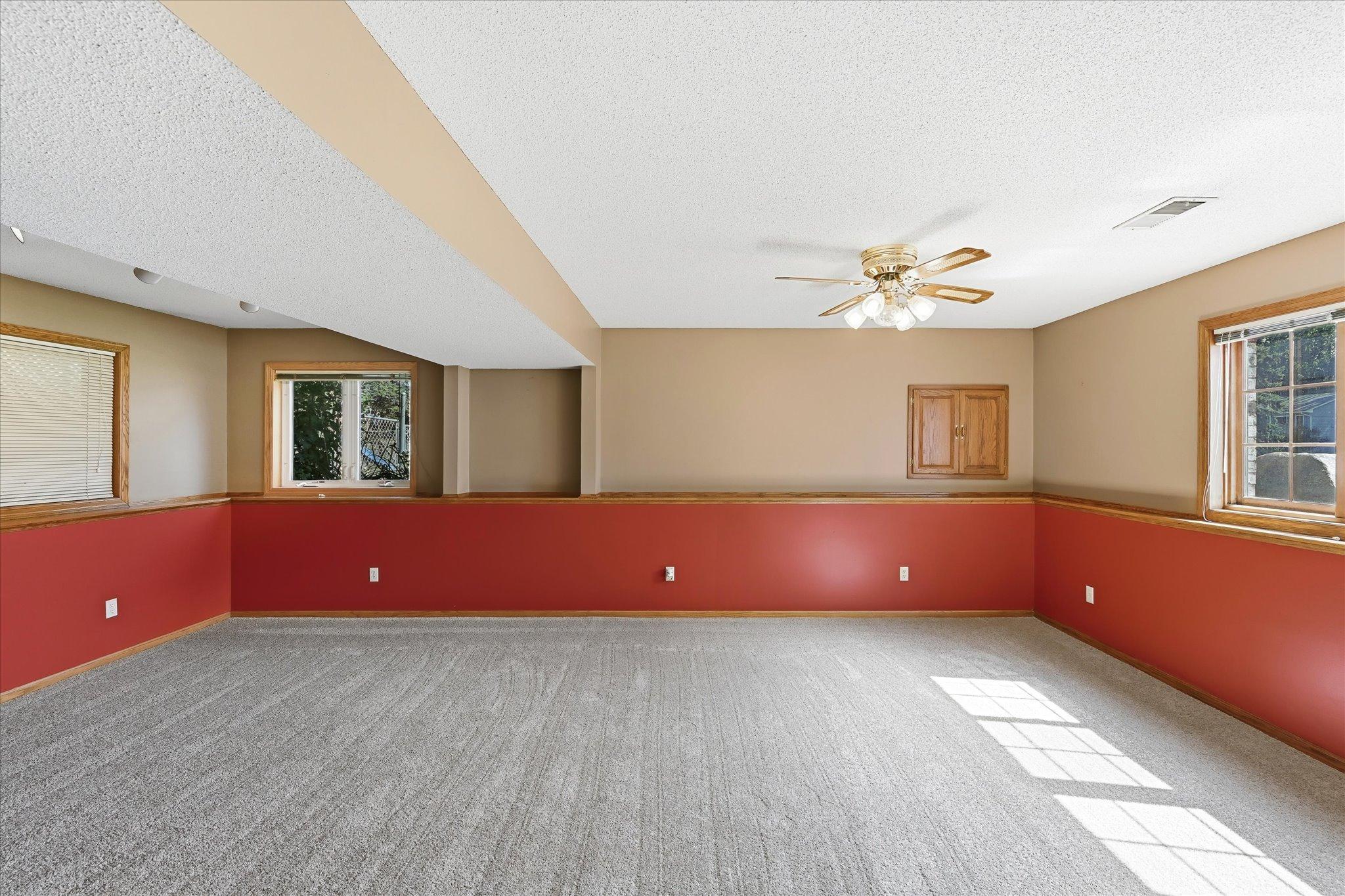 Generous Lower Level Family room