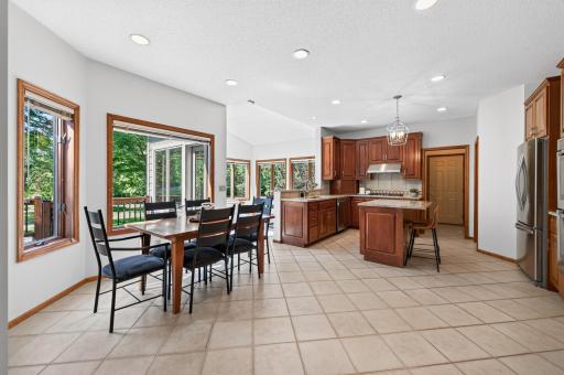 wide open and seating for 11 BEFORE The dining room