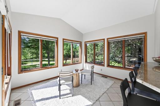 sun room overlooking the lake