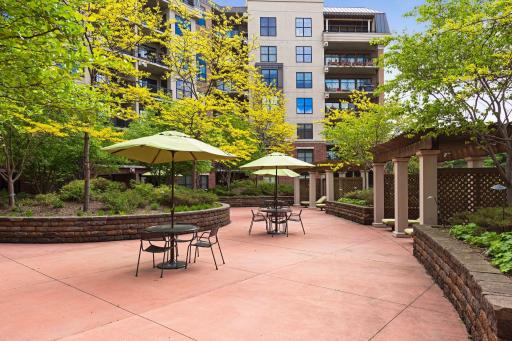 View from courtyard to unit