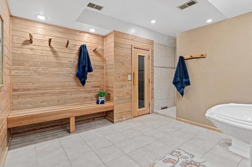 From game nights to sauna sessions, the lower level offers something for every season.