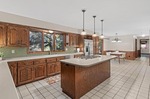 The oversized kitchen makes meal prep a snap. Great spaces throughout this home offer many places to gather with friends and family.