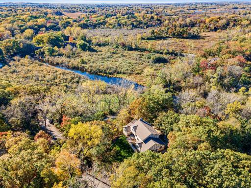 View of creek connecting Deep Lake to Pleasant Lake- walk to the access point and place to store your canoe, kayak, etc.