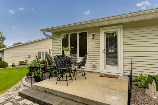 Sunroom walks out to the patio and beautiful backyard.