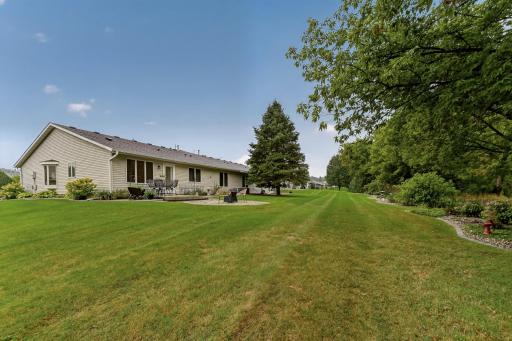 Lots of green space but you never have to mow it!