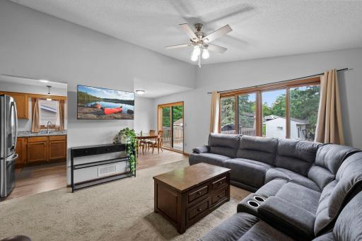 Large windows bring in a ton of natural light.