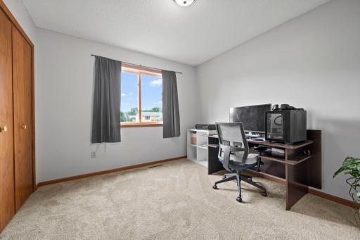 Two spacious bedrooms on one level. Neutral carpeting and paint.