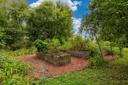 Nice little vegetable garden located behind the house, plenty of room to expand the garden.