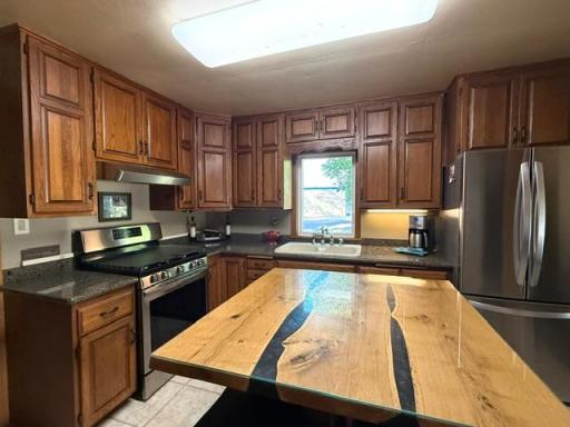 Kitchen..view 2 Custom built Oak Cabinets