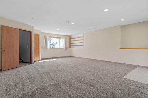 Spacious home, a place to enjoy your living room with built in shelving