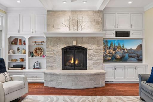 Stone Fireplace