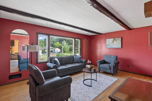 living room is bright and open