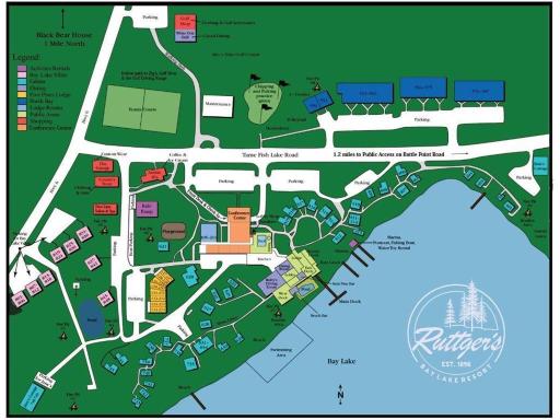Ruttger's resort map. Only getting bigger and better.