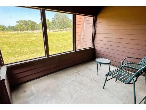 Back screened in porch.